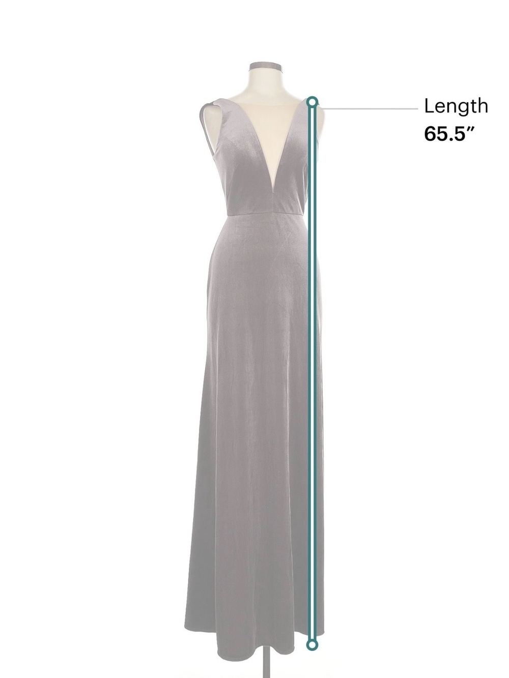 Jenny Yoo Collection Velvet Maxi Gown with Plunging V-Neck - Picture 5 of 11